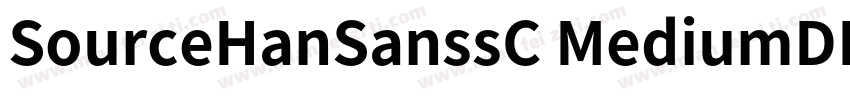 SourceHanSanssC MediumDINPro Black字体转换